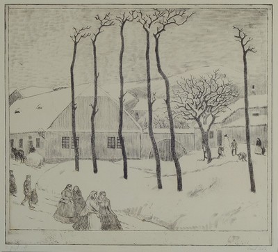 Emil Orlik, 1870 Prag - 1932 Berlin, Ausbildung bei Heinrich Knirr u. ab 1891 an der Akademie München mit Schwerpunkt auf die grafischen Künste, ...