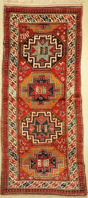 Moghan datiert(1928), Kaukasus, Wolle auf Wolle, ca. 280 x 130 cm, EHZ: 2