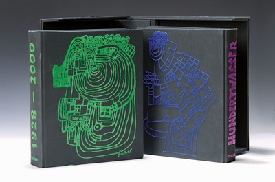 Werkverzeichnis Friedensreich Hundertwasser 1928 - 2000, Wieland Schmied und Andrea Fürst, Band I und II, limitierte Auflage 6077/10000, ...