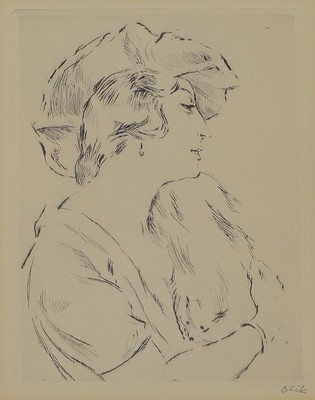 Emil Orlik, 1870 Prag - 1932 Berlin, Ausbildung bei Heinrich Knitt u. ab 1891 an der Münchener Akademie mit Schwerpunkt auf die grafischen Künste, ...