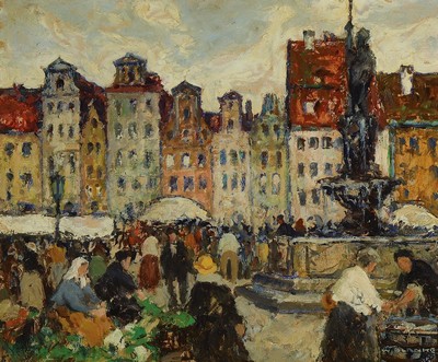 Wilhelm Blanke, 1873 Unruhstadt-1936 Schwiebus, als Dekorationsmaler ausgebildet eignete er sich autodidaktisch den akademischen Malstil an und war ...