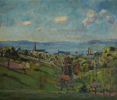 Ludwig Bolgiano, 1866 München-1948 Grabenstätt, Studium an der Akademie München bei G.v.Hackl und August Fink, mehrfach ausgezeichnet, hier: ...