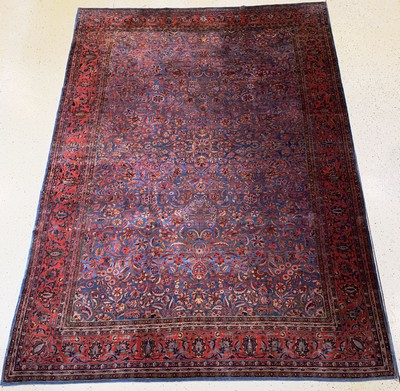 US Re-Import Keschan fein, Persien, um 1910, Korkwolle, ca. 374 x 266 cm, EHZ: 2