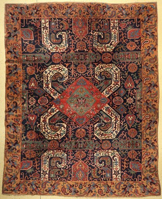 Azeri alt, Azerbaijan, um 1930, Wolle auf Wolle, ca. 345 x 283 cm, EHZ: 3-4