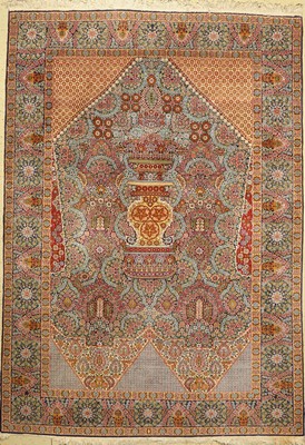 Lahor fein, Pakistan, ca. 50 Jahre, Wolle auf Baumwolle, ca. 340 x 240 cm, EHZ: 2