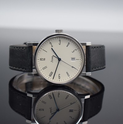 STOWA Antea Edition Museum Herrenarmbanduhr, Deutschland um 2007, Automatik, beids. vergl. Edelstahlgeh., Boden 6-fach verschr., orig. Lederband m. ...