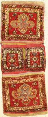 Türkischer Doppeltasche, um 1930, Wolle aufWolle, ca. 130 x 55 cm, EHZ: 2