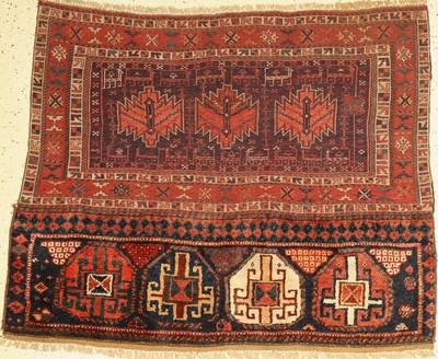 Offener Afschar Tasche, Persien, um 1920, Wolle auf Wolle, ca. 130 x 100 cm, EHZ: 2