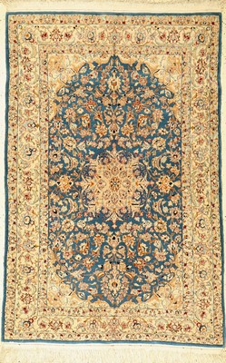 Esfahan fein, China, ca. 60 Jahre, Korkwolle mit Seide, ca. 155 x 102 cm, EHZ: 2