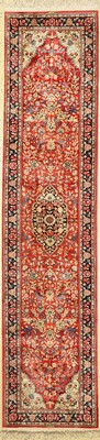 Ghom Seide, China, ca. 50 Jahre, reine Naturseide, ca. 305 x 72 cm, EHZ: 2