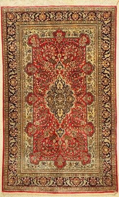 Ghom Seide, Persien, ca. 50 Jahre, reine Naturseide, ca. 212 x 132 cm, EHZ: 2