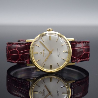 OMEGA Seamaster De Ville Herrenarmbanduhr in Stahl/Gold, Schweiz um 1969, Automatik, Monocoque-Geh. Ref. 165.020, orig. Krone & Glas, silb. ...