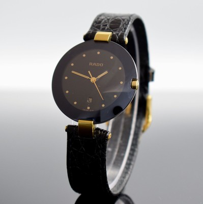 RADO Damenarmbanduhr, Schweiz lt. orig. Papier verk. 09/1996, quarz, Stahlboden aufgedr., Ref. 129.4075.4N, gewölbtes Saphirglas, verg. Anstöße, ...