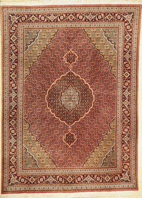 Täbriz fein, Persien, ca. 50 Jahre, Korkwolle mit Seide, ca. 200 x 148 cm, EHZ: 2