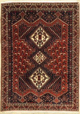 Afschar, Persien, ca. 50 Jahre, Wolle auf Baumwolle, ca. 170 x 125 cm, EHZ: 2