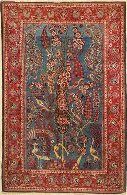 Keschan Kork (Baumteppich), Persien, um 1930, Korkwolle, ca. 206 x 135 cm, EHZ: 3