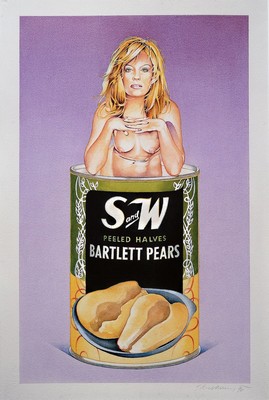 Mel Ramos, 1935-2018, "Ballet Peers", Farboffset, Drucker/Verlag publishing company-Verlag 2004, PP, Motiv ca. 52x48 cm, gesamt ca. 70x50 cm