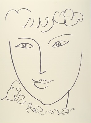 Henri Matisse, 1869-1954, Lithografie, "La Pompadour", 1951, Drucker/Verlag: Arte, Maeght Paris, ca. 69x52 cm