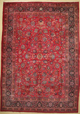 Mesched Kork fein, Persien, ca. 60 Jahre, Korkwolle, ca. 415 x 290 cm, EHZ: 2