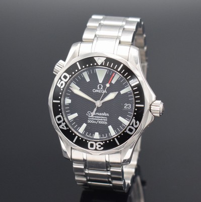 OMEGA Seamaster Professional Chronometer Armbanduhr Referenz 168.1641, Schweiz um 2005, Automatik, verschr. Edelstahlgeh., ab Herst. 300m wasserd., ...