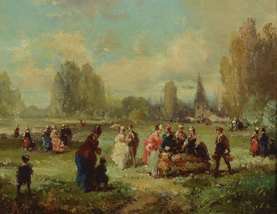 Henri Stanislas Rouart, 1833 Paris - 1912 ebenda, französischer Maler des Impressionismus, Schüler von Camille Pissarro, ab 1868 zahlreiche ...