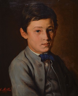 Anton Müller, 1853 Wien - 1897 ebenda, Studium an der Akademie Wien unter August Eisenmenger, Anselm Feuerbach u. Heinrich v. Angeli, Mitglied des ...