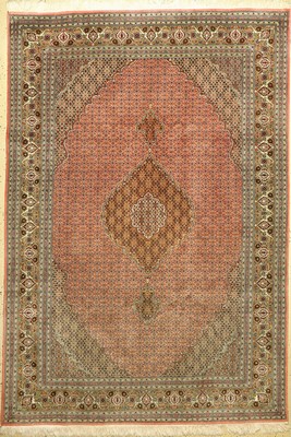 Täbriz fein(50 Raj), Persien, ca. 50 Jahre,Korkwolle mit Seide, ca. 297 x 205 cm, EHZ: 2-3