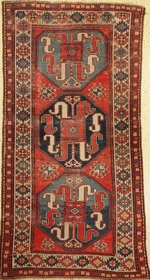Wolkenband Kazak, Kaukasus, um 1900, Wolle auf Wolle, ca. 225 x 125 cm, EHZ: 4-5