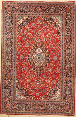 Keschan, Handgeknüpft, Persien, Wolle auf Baumwolle, ca. 300 x 197 cm, EHZ: 2-3