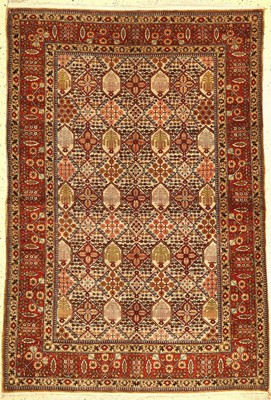 Ghom Seide, Persien, ca. 60 Jahre, reine Naturseide, ca. 207 x 141 cm, EHZ: 2