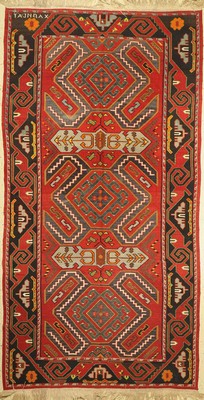 Kaukasischer Kelim, (Lenkoran Muster), um 1950, Wolle auf Wolle, ca. 315 x 164 cm, EHZ: 2