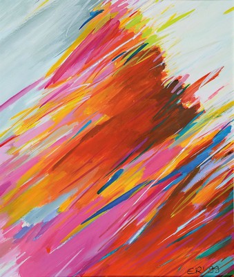 Elisabeth Reichert, 1940-2012, Konvolut aus 4 abstr. Collagen, je sign., dat., unter PP, gesamt ca. 42x35 cm