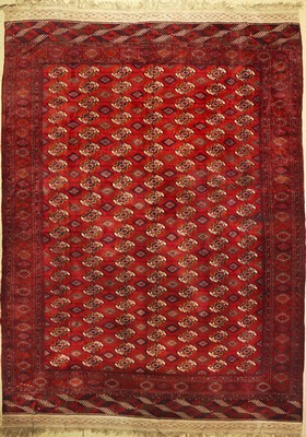 Bochara, Russland, ca. 50 Jahre, Wolle auf Wolle, ca. 389 x 300 cm, EHZ: 2-3, (2 kleine Löcher)