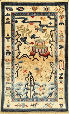 Seiden Peking fein, China, um 1950, reine Naturseide, ca. 150 x 93 cm, EHZ: 2