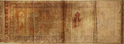 Seiden Kayseri Saf, Türkei, um 1950, Seide geknüpft auf Baumwolle, ca. 282 x 105 cm, EHZ:2
