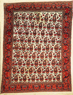 Afschar alt, Persien, um 1960, Wolle auf Baumwolle, ca. 185 x 140 cm, leicht verfärbt, EHZ: 2