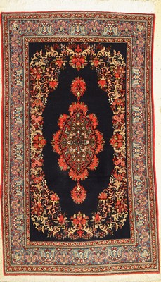 Ghom Kork fein, Persien, ca. 50 Jahre, Korkwolle mit Seide, ca. 223 x 135 cm, EHZ: 2,gereinigt