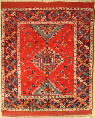 Antiker Bergama, Türkei, um 1910, Wolle geknüpft auf Wolle, ca. 225 x 186 cm, EHZ: 2, guter Zustand