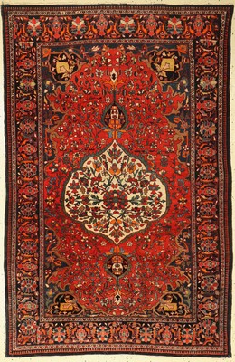 Antiker Sarogh Farahan, Persien, um 1900, Wolle geknüpft auf Baumwolle, ca. 197 x 130 cm, EHZ: 3