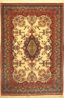 Ghom Kork fein, Persien, ca. 60 Jahre, Korkwolle, ca. 202 x 140 cm, EHZ: 2