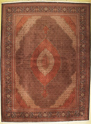 Täbriz fein(50 Raj), Persien, ca. 60 Jahre,Korkwolle mit Seide, ca. 403 x 304 cm, EHZ: 2