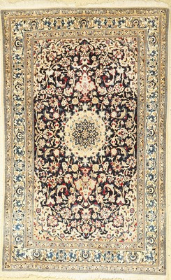 Nain fein(9 La), Persien, ca. 50 Jahre, Korkwolle mit Seide, ca. 230 x 145 cm, EHZ: 2