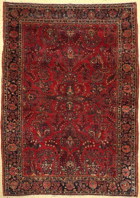 US Re-Import Sarogh, Persien, um 1920, Wolle auf Baumwolle, ca. 245 x 175 cm, EHZ: 4-5