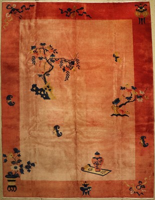 Antiker Peking, China, um 1910, Wolle auf Baumwolle, ca. 356 x 276 cm, EHZ: 3-4