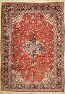 Yazd fein alt, Persien, ca. 40 Jahre, Korkwolle, ca. 348 x 248 cm, EHZ: 2