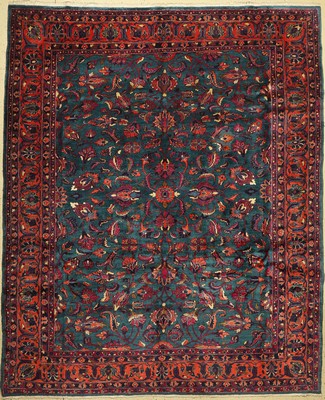 Mesched alt, Persien, um 1950, Wolle auf Baumwolle, ca. 325 x 266 cm, EHZ: 2, (Restauriert)