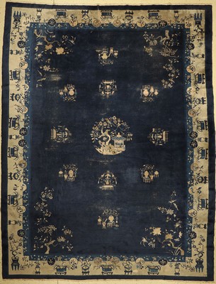 Antiker Peking, China, 19.Jhd, Wolle auf Baumwolle, ca. 395 x 305 cm, EHZ: 5
