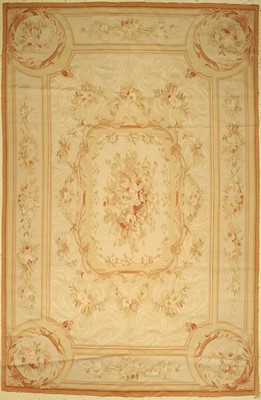 Aubusson stil, China, ca. 30 Jahre, Wolle auf Baumwolle, ca. 280 x 183 cm, EHZ: 2-3