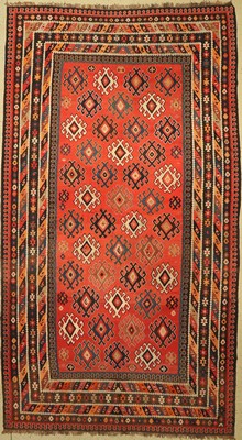 Ghaschgai Kelim, Persien, um 1950, Wolle auf Wolle, ca. 410 x 230 cm, EHZ: 2-3