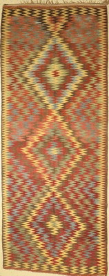Bidjar Kelim, Persien, um 1940, Wolle auf Baumwolle, ca. 334 x 134 cm, EHZ: 2